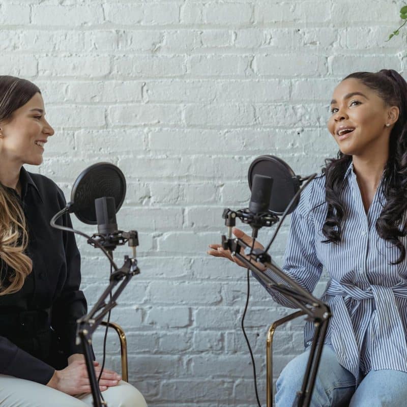 ladies podcasting